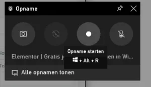 opname starten xboxgamebar